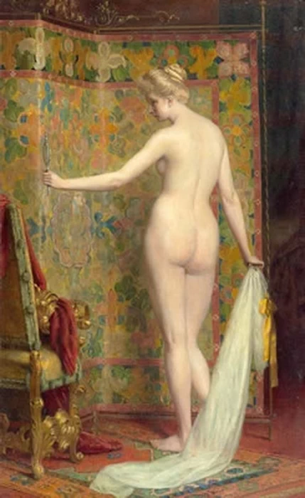 Carl Probst - Donna nuda in piedi